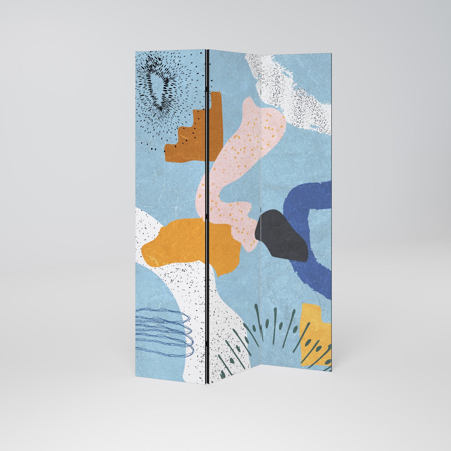 DREAMY SWIRLS Dekorativ rumsavdelare – 3 paneler