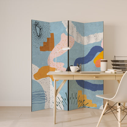 DREAMY SWIRLS Dekorativ rumsavdelare med 4 paneler