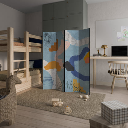 DREAMY SWIRLS Dekorativ rumsavdelare med 4 paneler