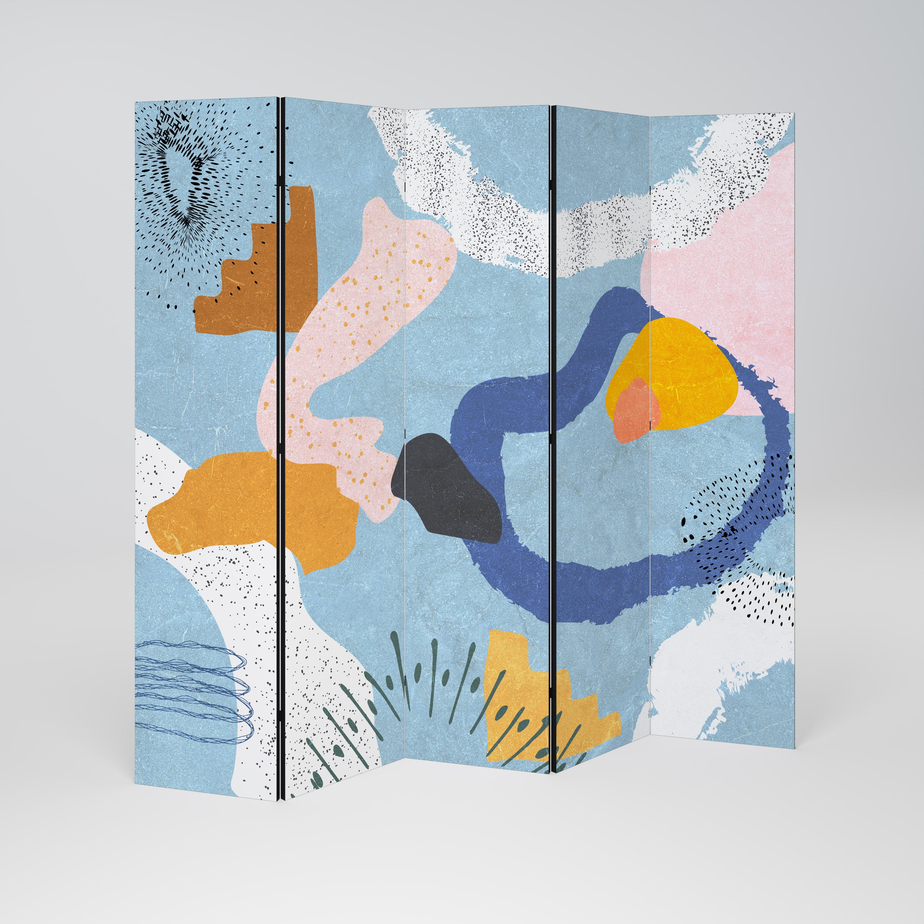 DREAMY SWIRLS Dekorativ rumsavdelare – 5 paneler