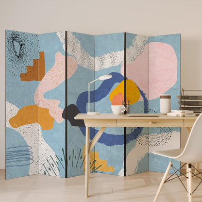 DREAMY SWIRLS Dekorativ rumsavdelare med 6 paneler