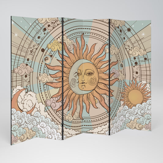 MYSTICAL STRUCTURE Decorative 6-Panel Room Divider