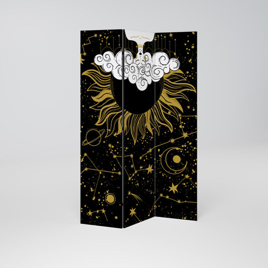 STELLAR CONSTELLATIONS Dekorativ rumsavdelare med 3 paneler