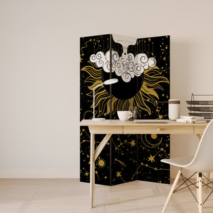 STELLAR CONSTELLATIONS Dekorativ rumsavdelare med 3 paneler