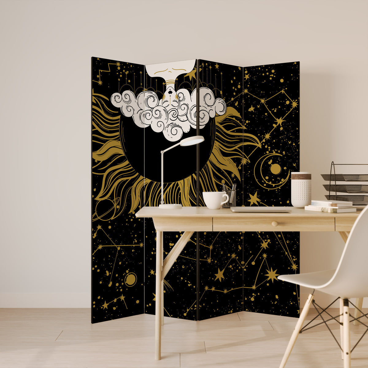 STELLAR CONSTELLATIONS Rumsavdelare 4 paneler