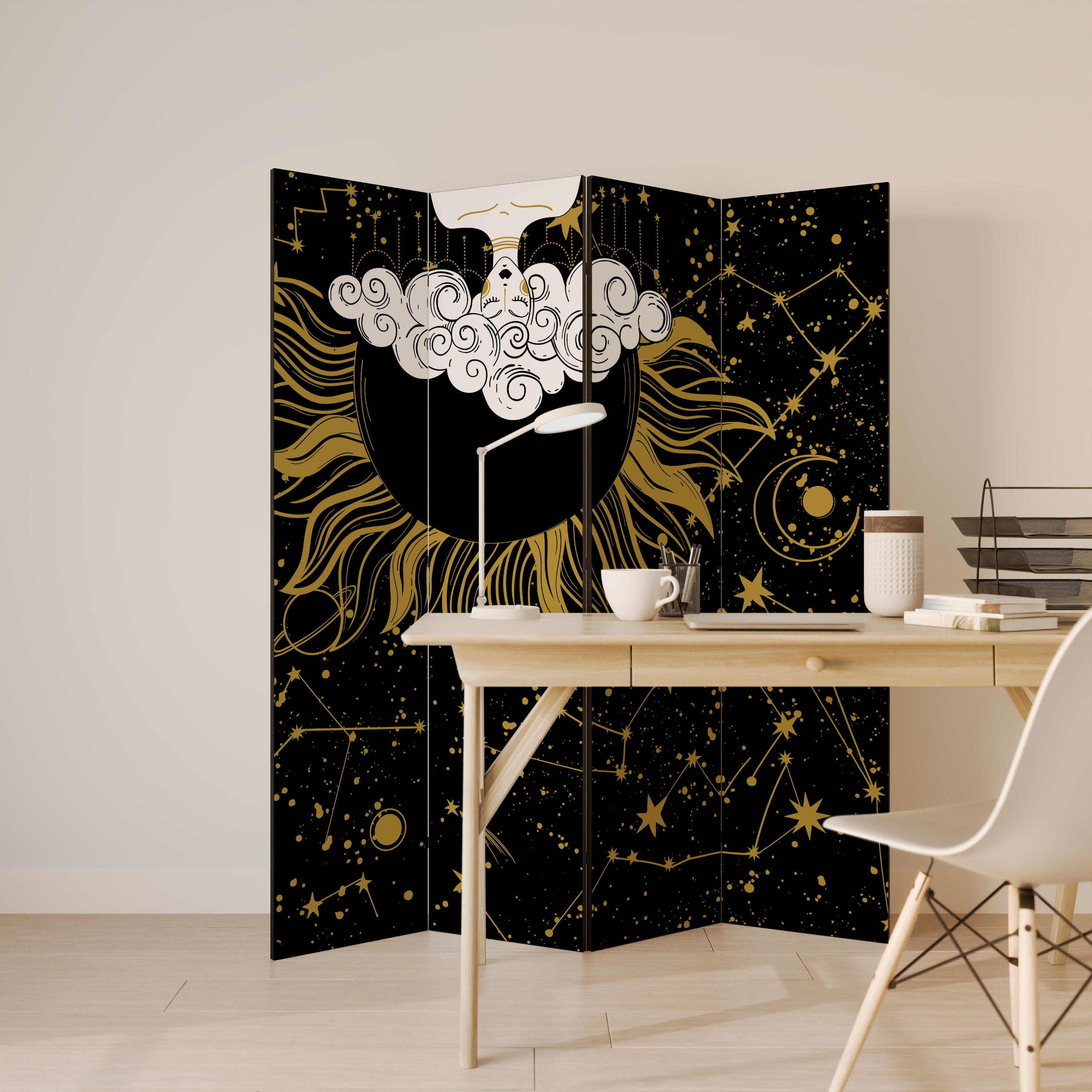 STELLAR CONSTELLATIONS 4-Panel Room Divider