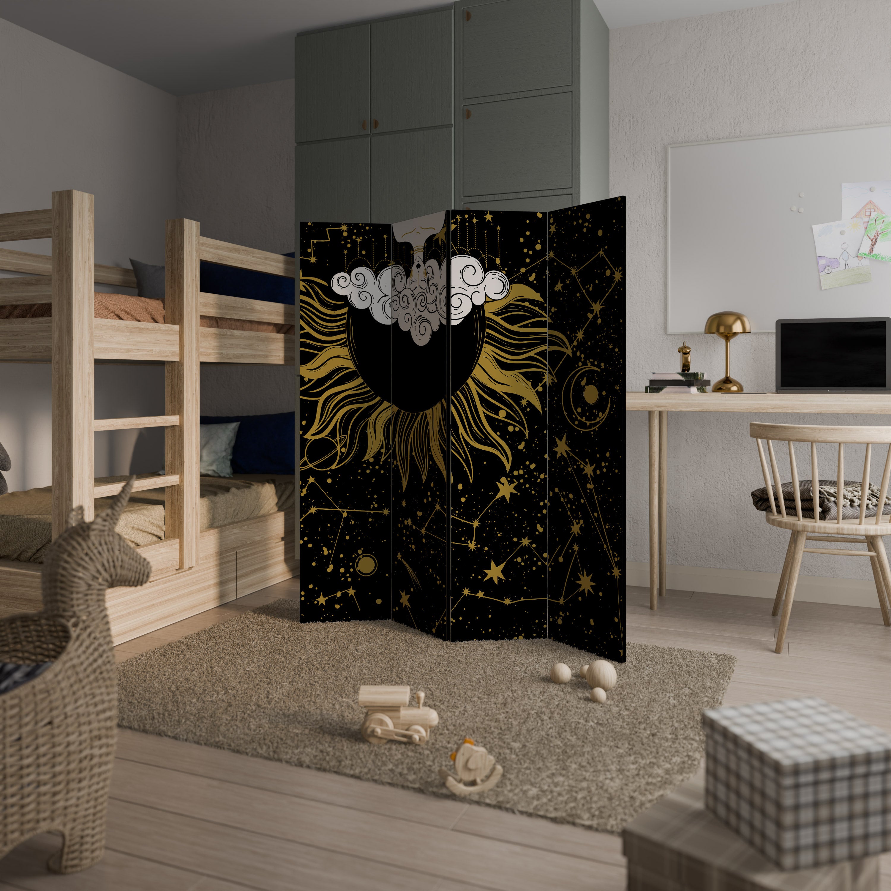 STELLAR CONSTELLATIONS 4-Panel Room Divider