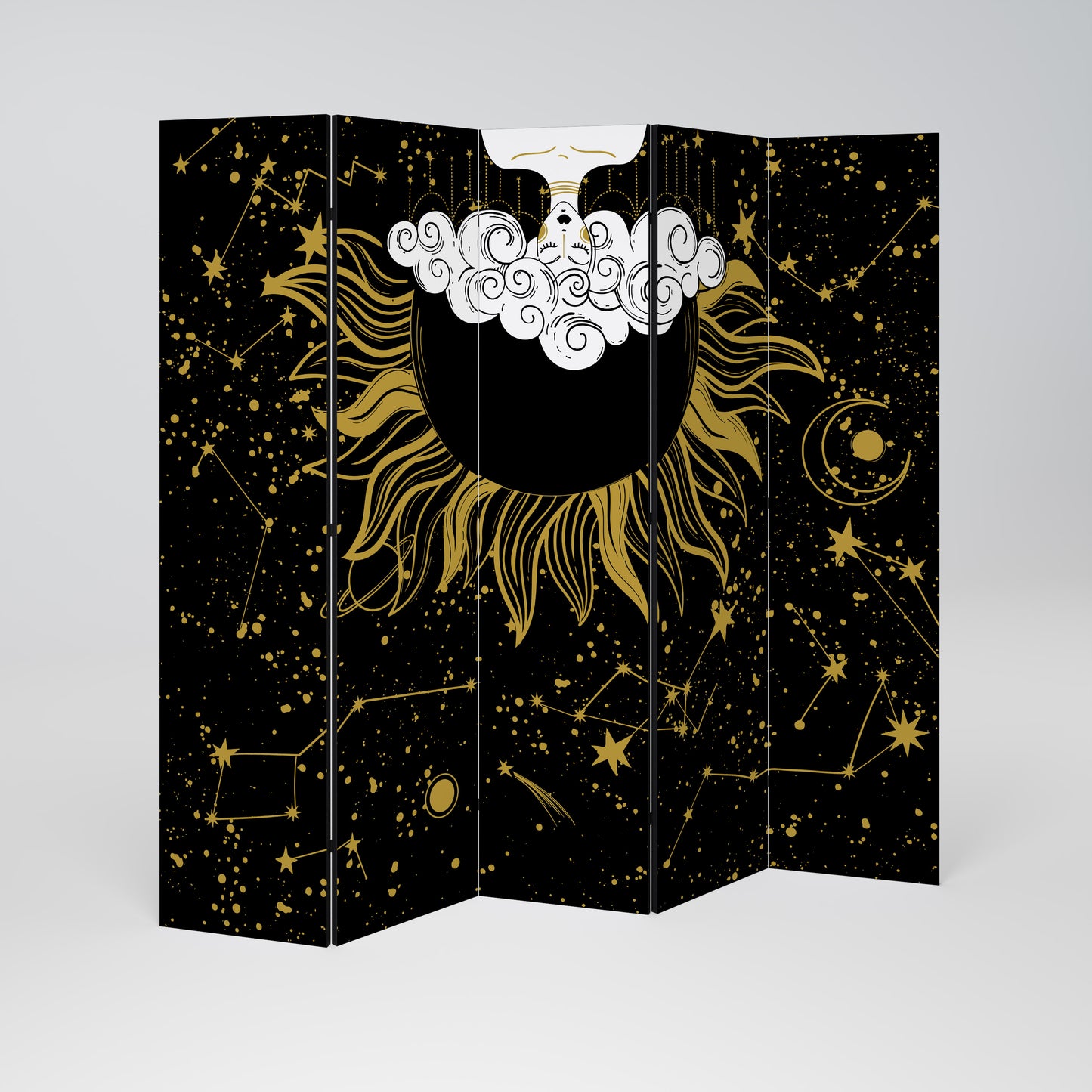 STELLAR CONSTELLATIONS Dekorativ rumsavdelare – 5 paneler