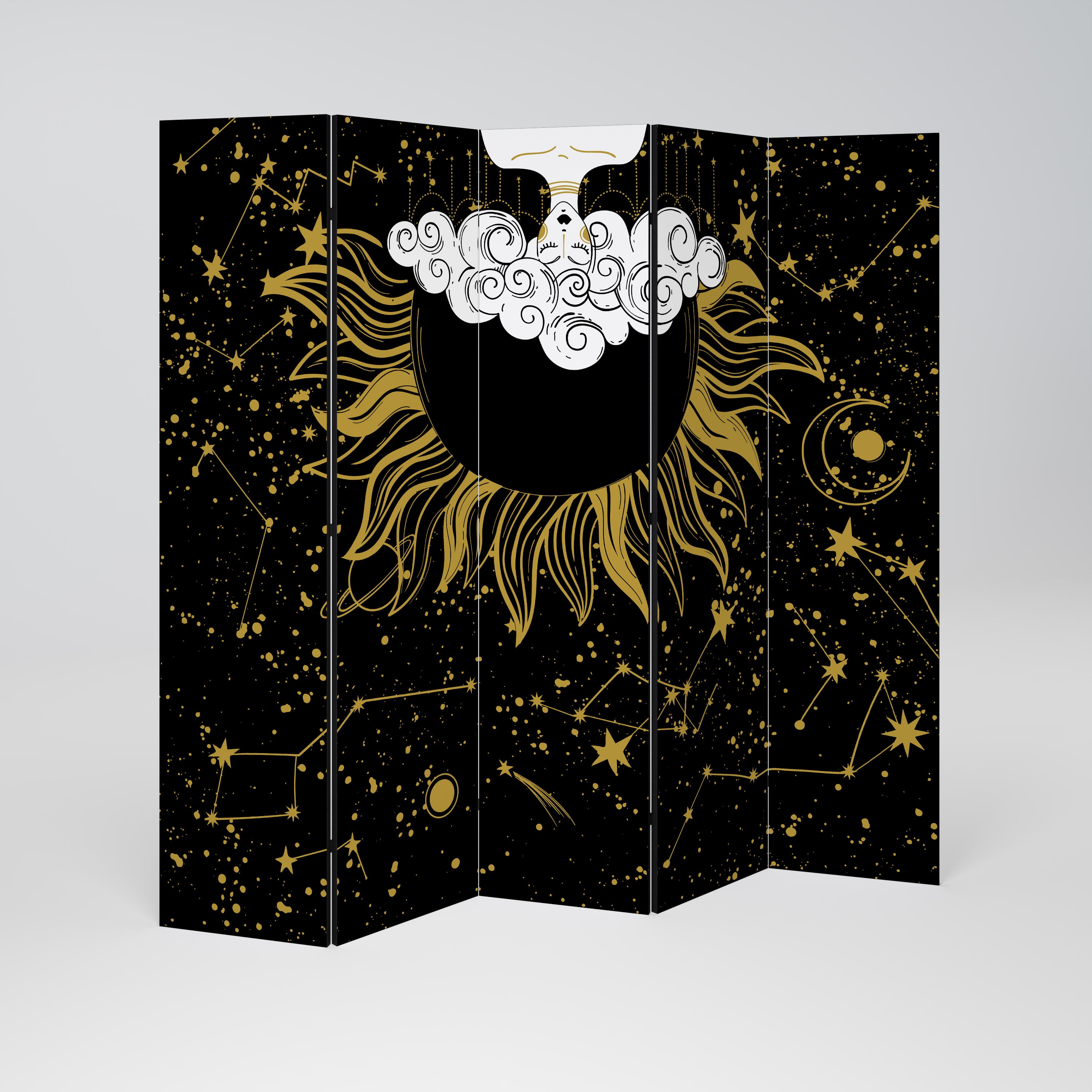 STELLAR CONSTELLATIONS Dekorativ rumsavdelare – 5 paneler