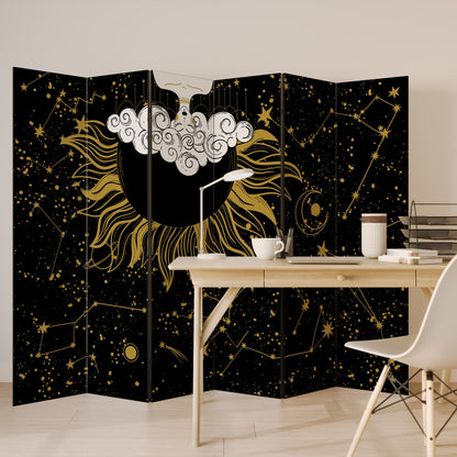 STELLAR CONSTELLATIONS Dekorativ rumsavdelare med 6 paneler