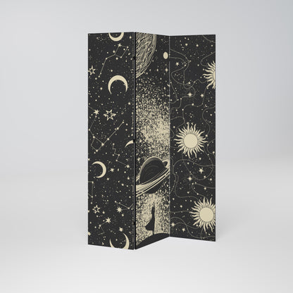 BRILLIANT UNIVERSE Dekorativ rumsavdelare med 3 paneler