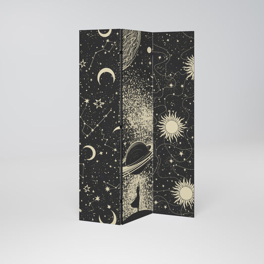 BRILLIANT UNIVERSE Dekorativ rumsavdelare med 3 paneler