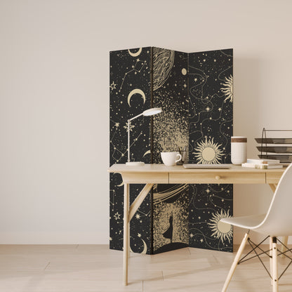 BRILLIANT UNIVERSE Dekorativ rumsavdelare med 3 paneler