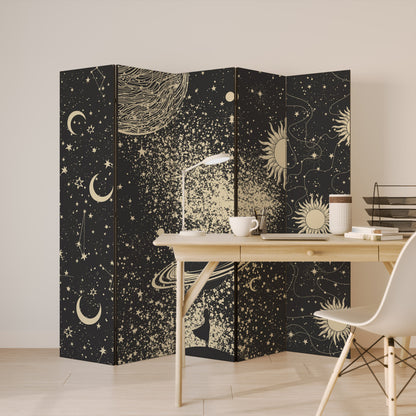 BRILLIANT UNIVERSE Dekorativ rumsavdelare – 5 paneler