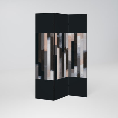 COLLAGE OF RECTANGLES Dekorativ rumsavdelare – 3 paneler