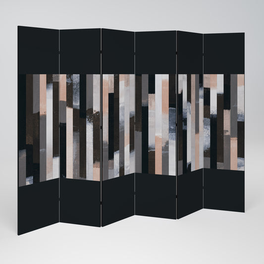 COLLAGE OF RECTANGLES Rumsavdelare 6 paneler