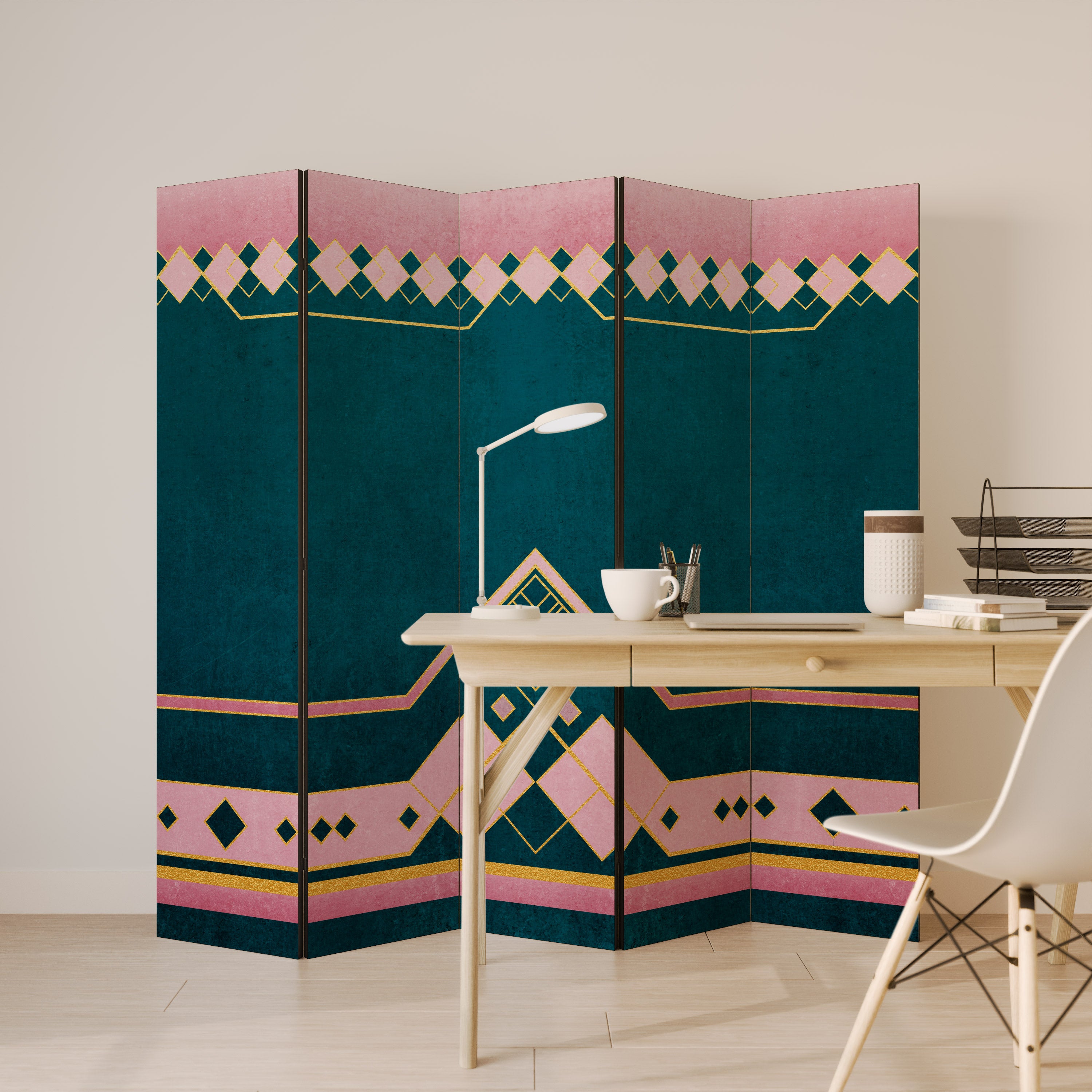 ROYAL COMPOSITION Dekorativ rumsavdelare – 5 paneler