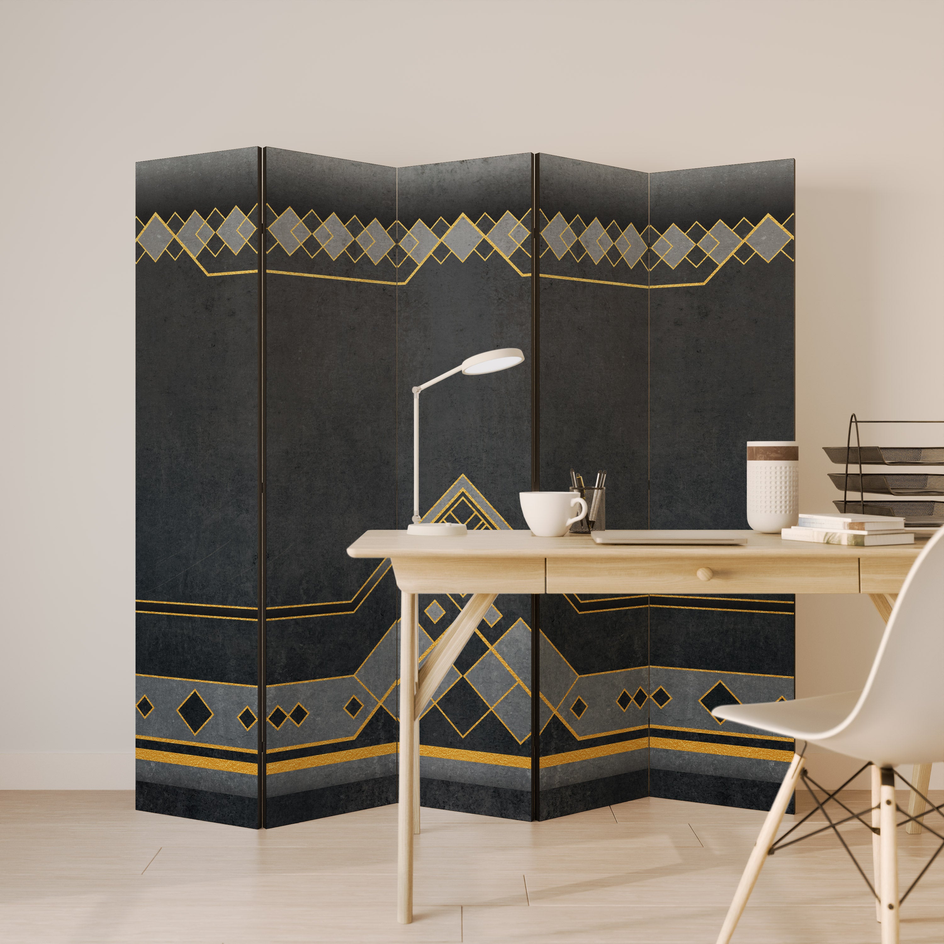 ROYAL ORDINARINESS Dekorativ rumsavdelare – 5 paneler
