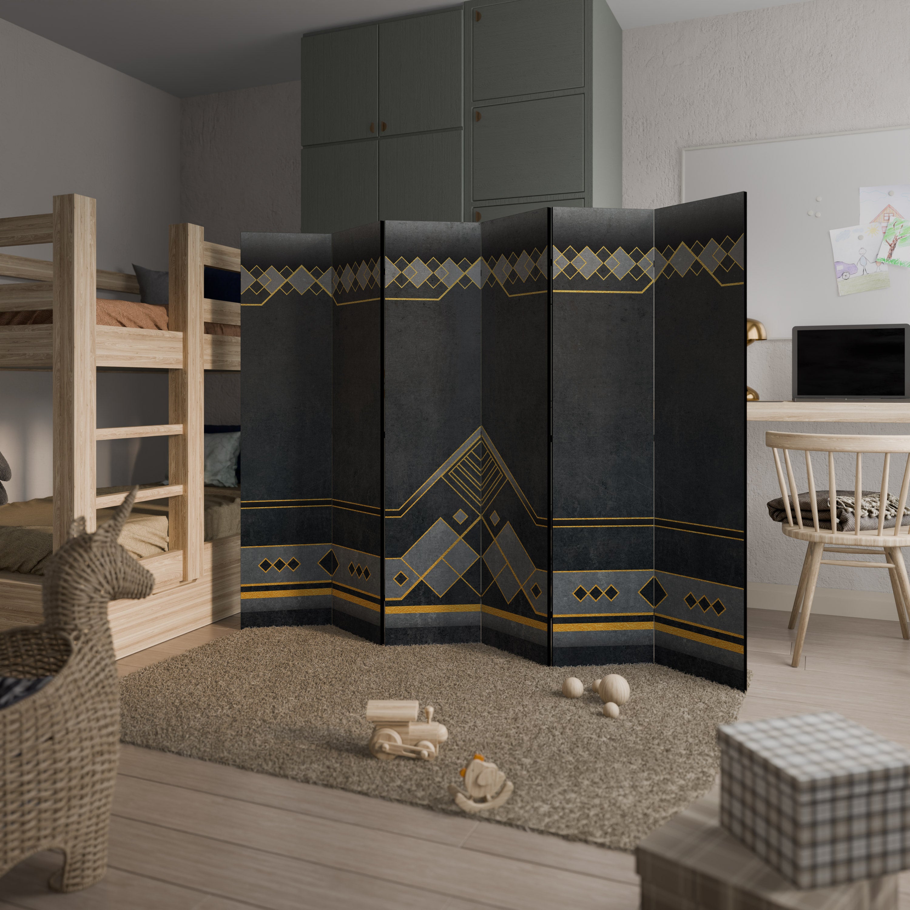 ROYAL ORDINARINESS 6-Panel Room Divider