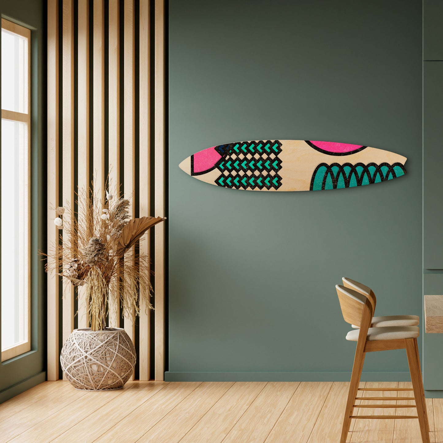 GEOMETRIC RHAPSODY Dekorativ Surfbräda