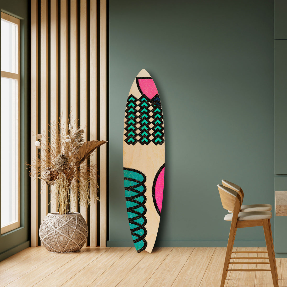 GEOMETRIC RHAPSODY Dekorativ Surfbräda