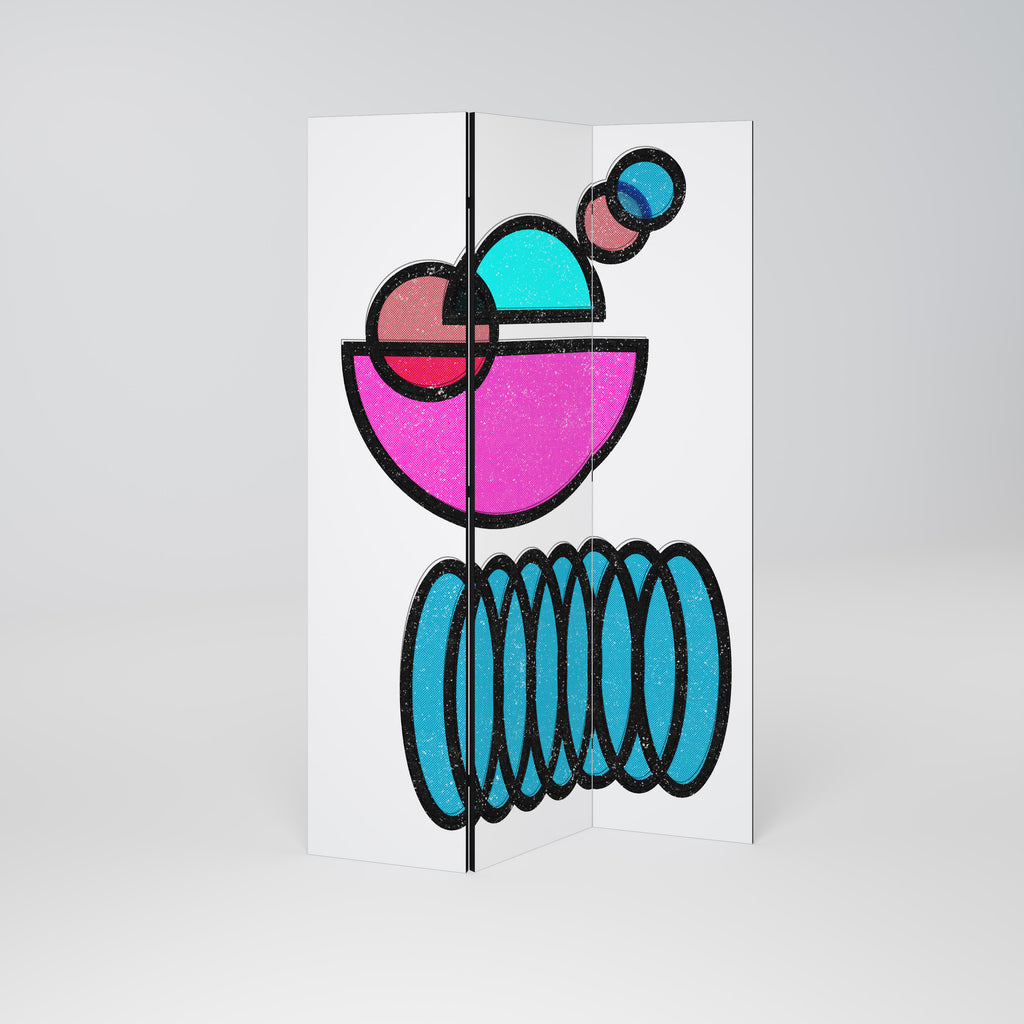 GEOMETRIC RHAPSODY Dekorativ rumsavdelare – 3 paneler