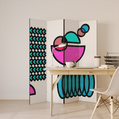 GEOMETRIC RHAPSODY Rumsavdelare 4 paneler