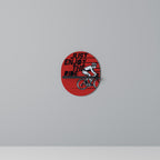 ENJOY THE RIDE Oval konsthylla i svart finish