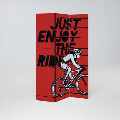 ENJOY THE RIDE Dekorativ rumsavdelare – 3 paneler