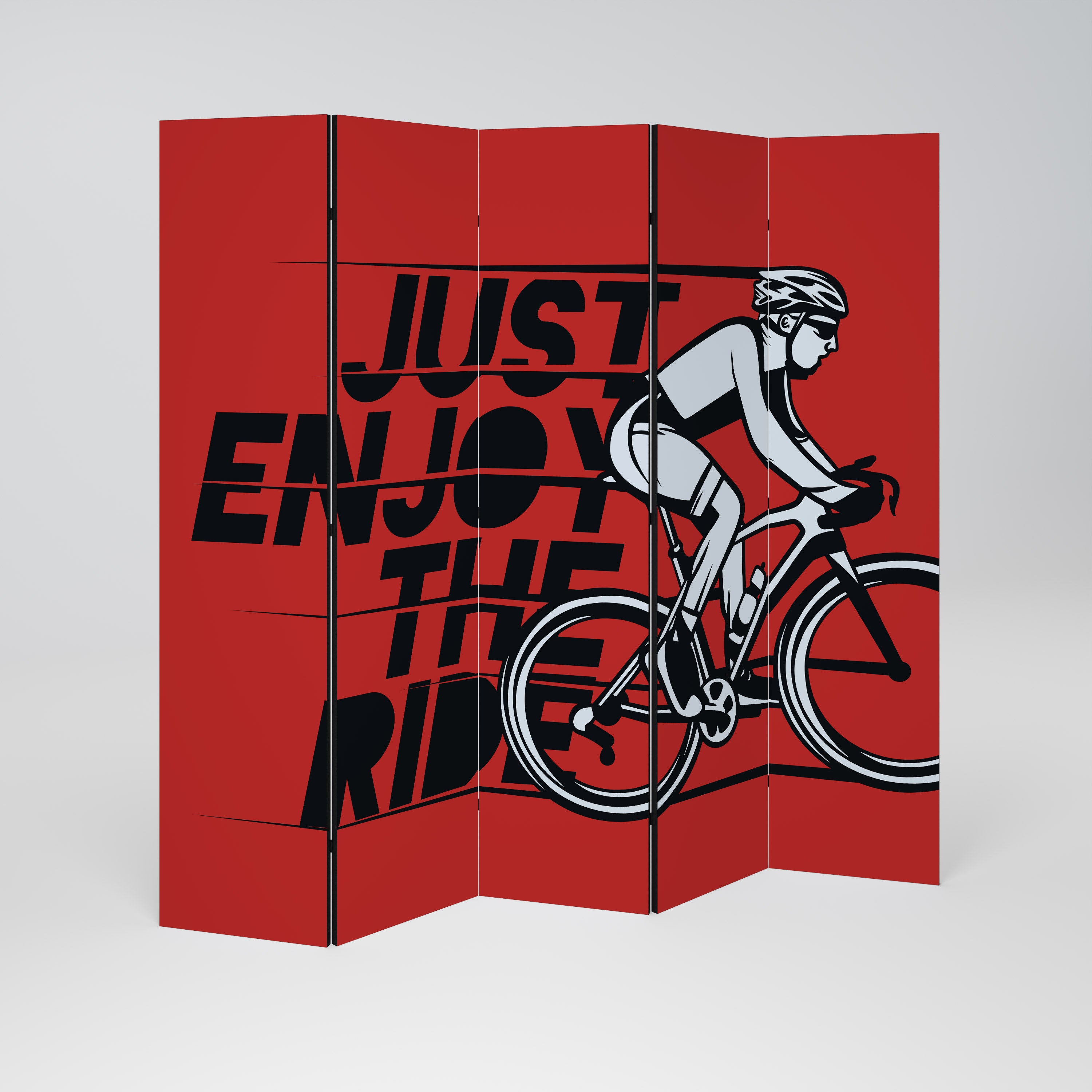 ENJOY THE RIDE Dekorativ rumsavdelare – 5 paneler