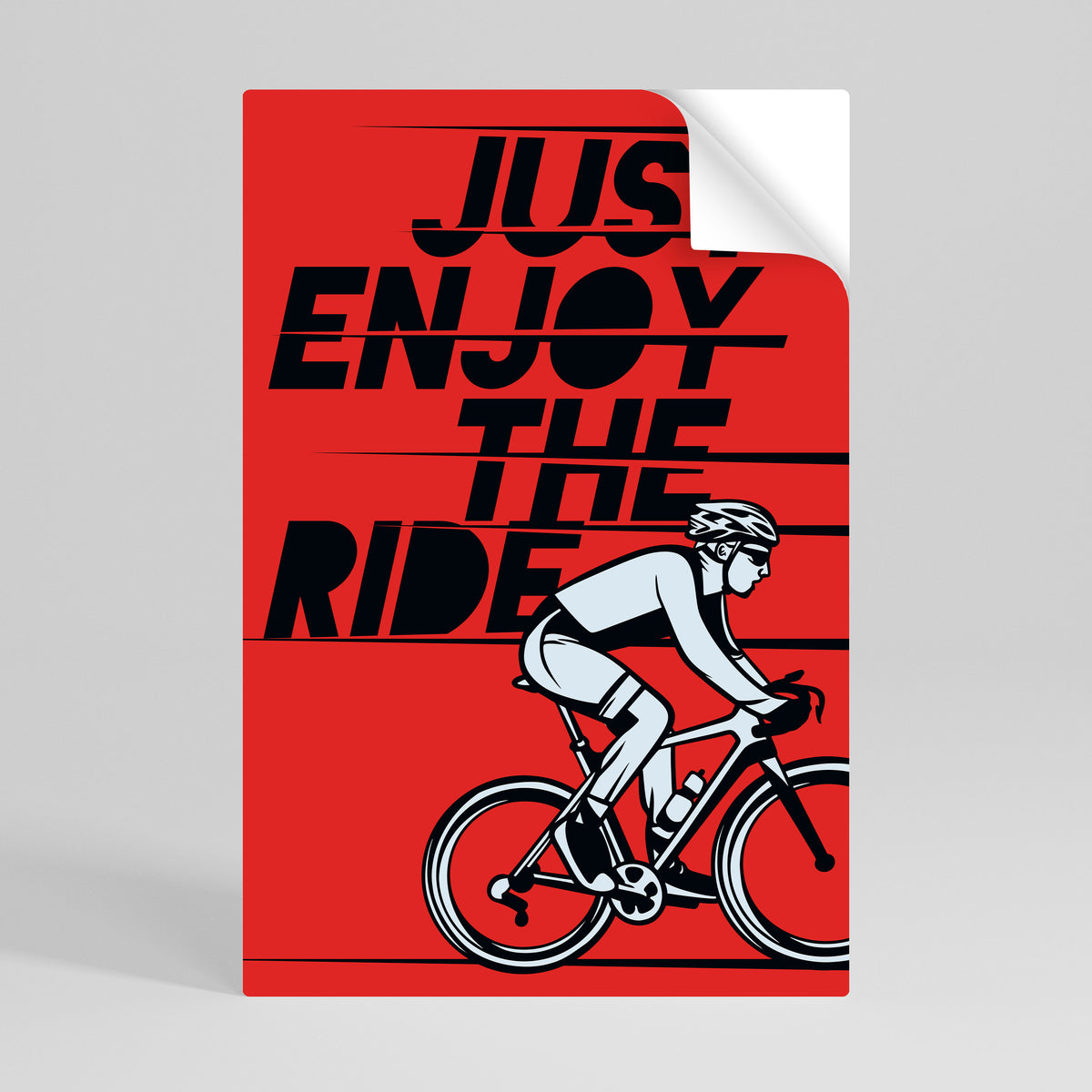 ENJOY THE RIDE Självhäftande Vertikal Poster