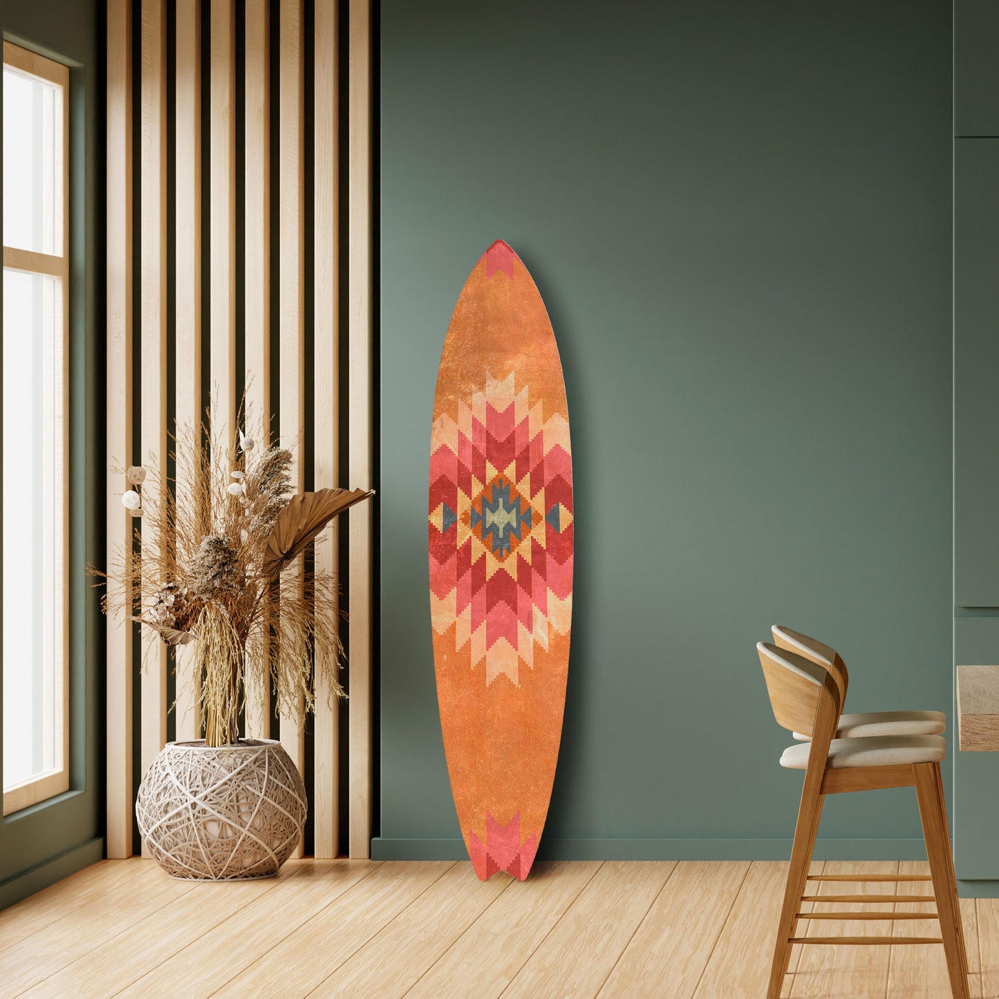 INDIAN FOLK Dekorativ Surfbräda