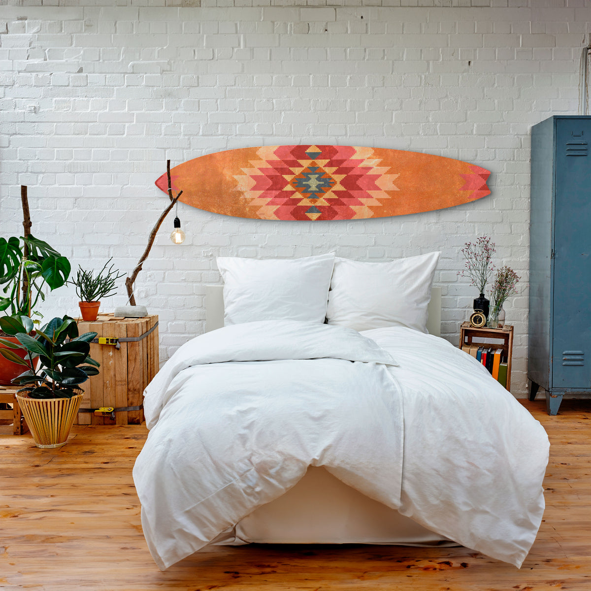 INDIAN FOLK Dekorativ Surfbräda