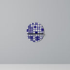 RÄTT PLATS Oval konsthylla i svart finish