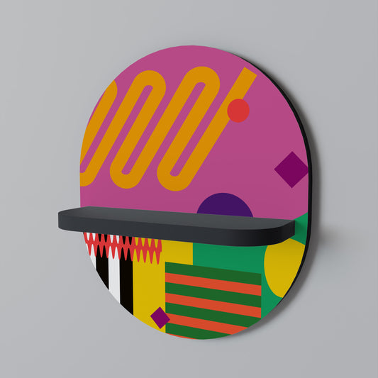 VIVID ART Oval konsthylla i svart finish