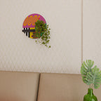 VIVID ART Rund konsthylla i svart finish