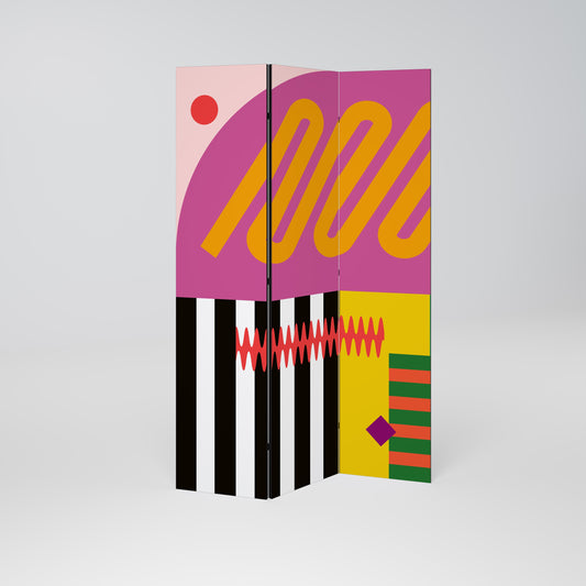 VIVID ART Dekorativ rumsavdelare med 3 paneler