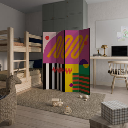 VIVID ART Dekorativ rumsavdelare med 4 paneler
