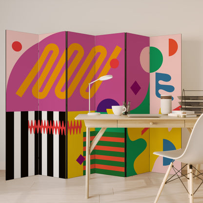 VIVID ART Dekorativ rumsavdelare med 6 paneler