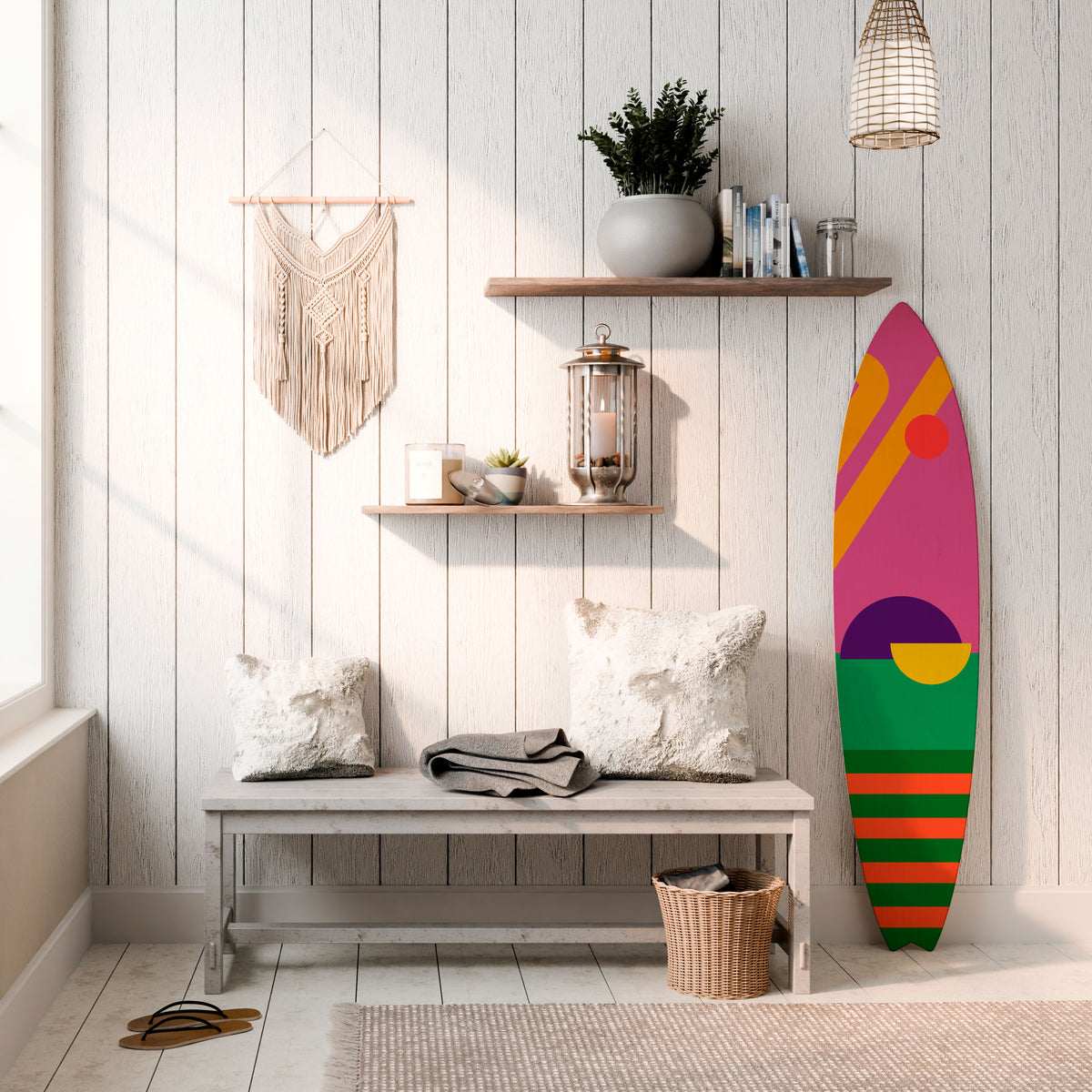 VIVID DREAMS Dekorativ Surfbräda