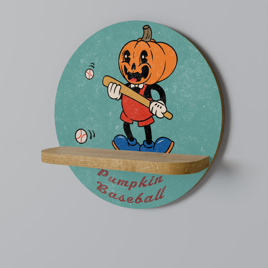 PUMPA BASEBALL Rund Konsthylla I Ekeffekt