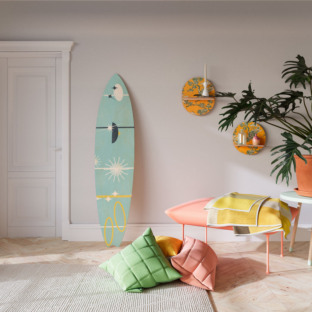 PATHS TO HAPPINESS Surfboard Decorative Panel