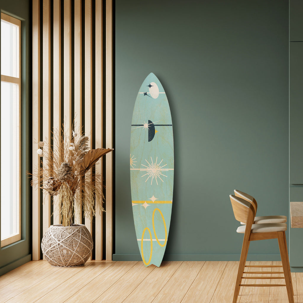 PATHS TO HAPPINESS Surfboard Decorative Panel