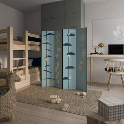 PATHS TO HAPPINESS 4-Panel Room Divider