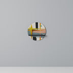 INTERSTELLAR VIBES Round Art Shelf In Black Finish