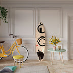 BLACK AND WHITE COMBINATION Dekorativ Surfbräda