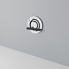 ORBITAL FLOW Rund konsthylla i svart finish