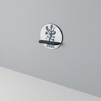 WONDERLAND VEGETATION Round Art Shelf In Black Finish