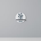 WONDERLAND VEGETATION Round Art Shelf In Black Finish