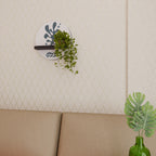 WONDERLAND VEGETATION Round Art Shelf In Black Finish